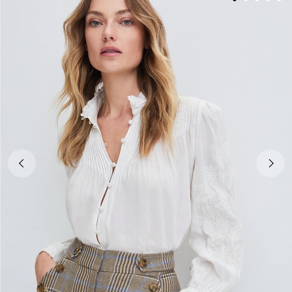 NWT Veronica Beard Amandine Blouse - Size 8